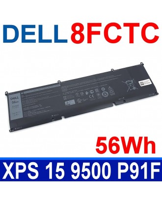 laptop battery  8FCTC FOR DELL G15 5510 5515 XPS 9500 9510 56WH DVG8M P8P1P