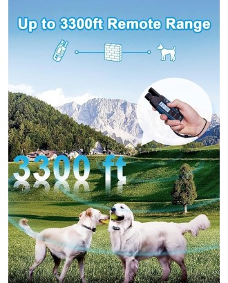 3300Ft Dog Training Collar For two Dog Rechargeable Waterproof E Collar 3 Modes