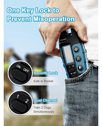 3300Ft Dog Training Collar For one Dog Rechargeable Waterproof E Collar 3 Modes