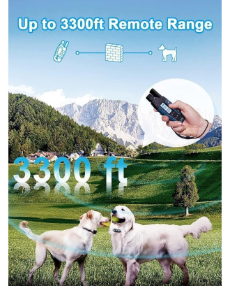 3300Ft Dog Training Collar For one Dog Rechargeable Waterproof E Collar 3 Modes