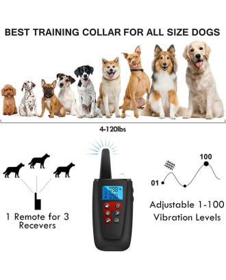 3300ft IPX7 Waterproof no shock trainning collar with one collar 3300ft IPX7 Waterproof no shock trainning collar with one collar