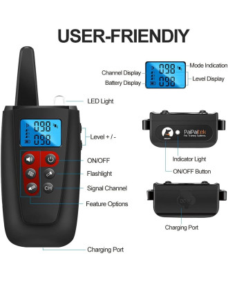 3300ft IPX7 Waterproof no shock trainning collar with one collar 3300ft IPX7 Waterproof no shock trainning collar with one collar
