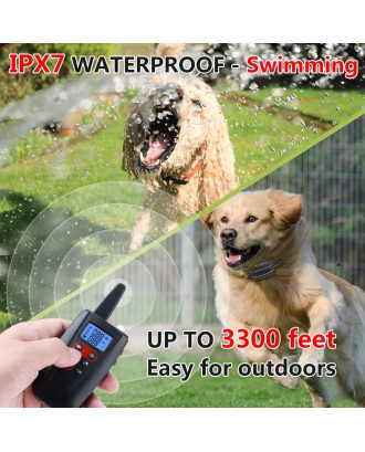 3300ft IPX7 Waterproof no shock trainning collar with one collar 3300ft IPX7 Waterproof no shock trainning collar with one collar
