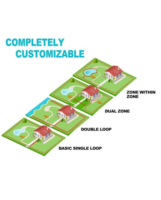 TP16 In-Ground Electronic Dog Fencing Containment System with 2 Fence Collars