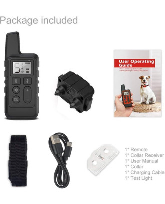 Dog Training Two Collars Waterproof with Remote Range 1640ft 3 Modes