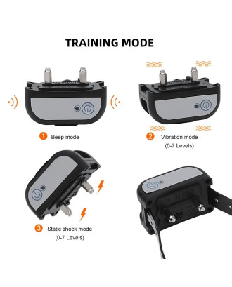 2 in 1 Wireless Electronic Pet Dog Fence System &Training Collar with 2 Collars
