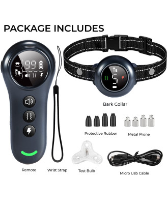 2 In 1 Remote Dog Training Collar Automatic Bark Stop Collar IP67 Waterproof 2 In 1 Remote Dog Training Collar Automatic Bark Stop Collar IP67 Waterproof